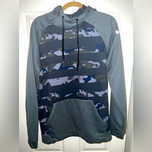 Nike Dri-Fit black camo lightweight hoodie